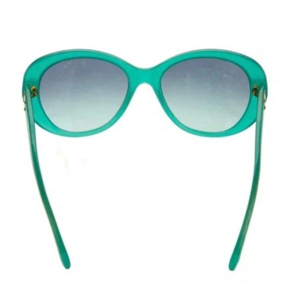 *Versace* Rare! HTF *AQUA* Opalescent Aqua Cateye Sunnies